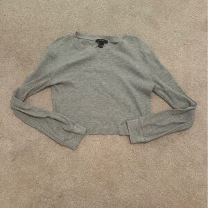 Forever 21 Light Gray Knit Top